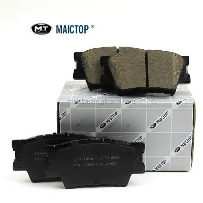 China Rear Wheel Maictop Car Brake System 04466-33160 04466-33180 Rear Brake Pads For CAMRY LEXUS ES240 350 HYBRID ASIA ACV44 for sale