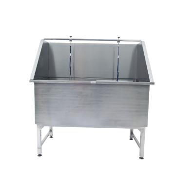 China Durable Fixed Panel Stainless Steel Grooming Foot Protective Dog Tub for sale