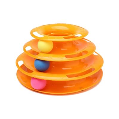 China Cat Toy Fun Levels Viable Interactive Game Circle Path With Moving Balls Cat Hunting Chasing Exercising Needs for sale