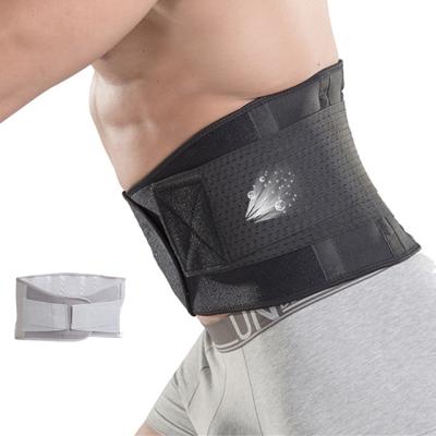 China Breathable Working Waist Lumbar Support Belt Lower Back Brace For Back Spine Pain Relief for sale