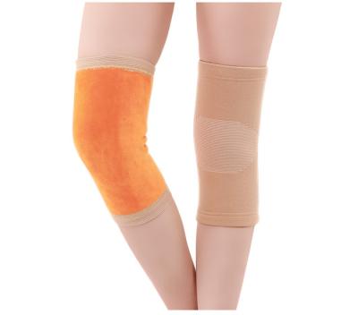 China Newcomer Elasticity Plush Knee Brace Winter Thick Comfortable Breathable Adjustable Sleeve Warm Knee Support Pads for sale