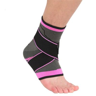 China 1PCS Pressurizable Nylon Bandage Ankle Support Protect Foot Basketball Soccer Badminton Anti Sprain Ankle Guard Warm Brace Nursing for sale