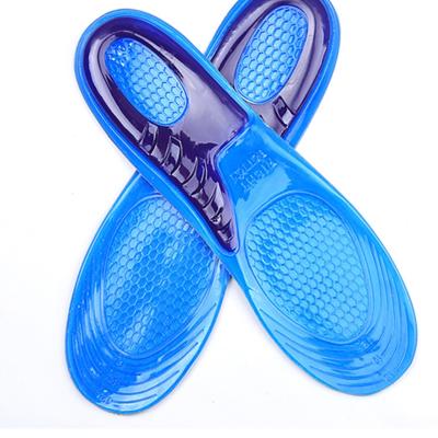 China Comfortable Unisex Sports PU Shoe Cushion Insert Insole Gel Heel Cups Increasing Insoles Arch Support for sale