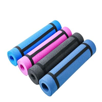 China Eco-Friendly Hot Selling Pilate Fitness Natural Rubber Jute Band Yoga Mat For Exercise for sale