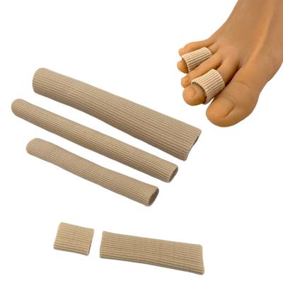 China Toe Toe Protectors For Guard Toe Sleeves Gel Line Silicone Toe Cushion Open Tube Onion Seed Callus Blister for sale