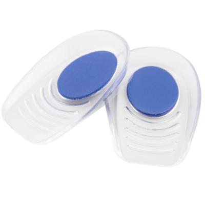 China Silicone Silicone Heel Cushion Cup, Plantar Pressure Absorbing Poron Pad, Pain Relief Gel Heel Pad for sale