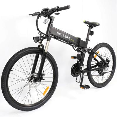 China Aluminum Alloy 21 Speed ​​Aluminum Frame Folding Electric Bike Foldable Folding Bike Mountain Electric Bike for sale