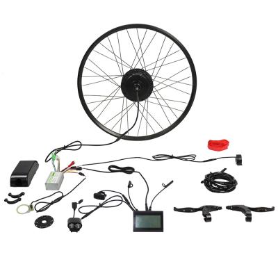 China 48V 500W Waterproof Electric Rear Hub Wheel Motor Quick Release Mountain Bike Conversion Kit 700C for sale