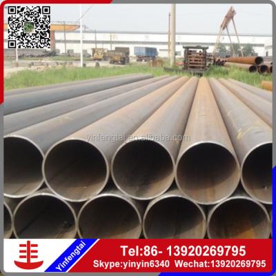 China Structure Pipe ERW Round Uncoated Plastic Coated Steel Pipe / PVC Coated Steel Pipe for sale