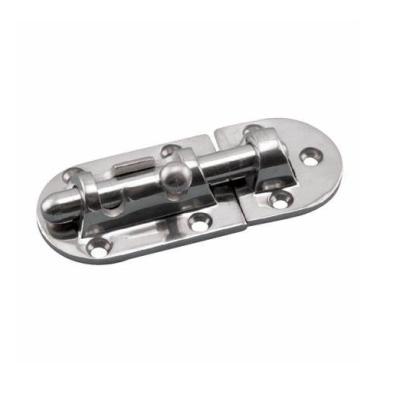 China Marine High Quality Hardware 316 Stainless Steel Marine Heavy Boat Barrel Bolt Door Latch Marine Lock for sale