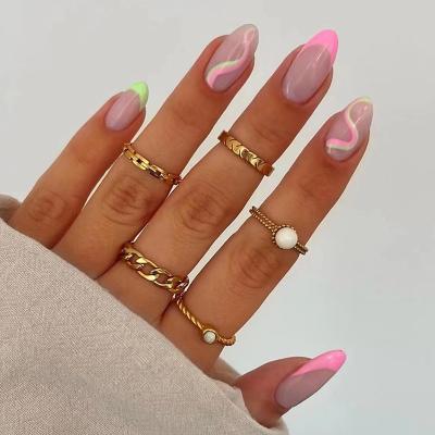 China Design Ready To Ship Nails Products Shape Solid Color Nail Art Coffin Long Press On Nails 24 Pcs With Tools Artificial Nails for sale