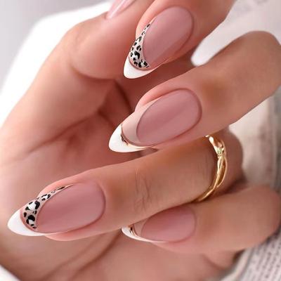 China 2023 New Arrival Design Nails Products Fashion Nail Art Coffin Long Press On Nails 24 PCS With Tools Artificial Nails for sale