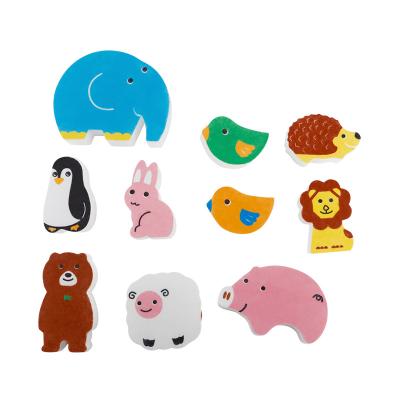 China Mini Toy Eraser Sponge Cute Nano Viable Hot Selling Magic Melamine Melamine Animal Shape Compound Compound Cleaning Sponge for sale