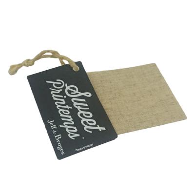 China Modern Design Unique Custom Hard Paper Textured Hang Tags Factory Twist Viable Hot Sales Hemp Rope for sale