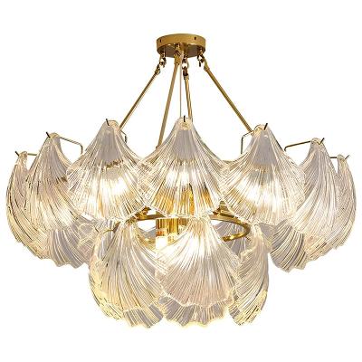 China Postmodern Dawn New design iron Crystal light luxury chandelier dining room bar chandelier for sale