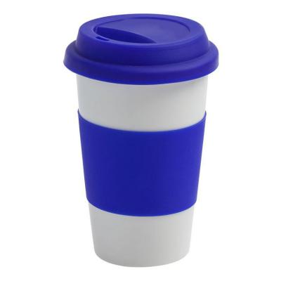 China 16oz PP Sustainable Classic Plastic Coffee Cup Reusable Plastic Tumbler Cup With Lid for sale