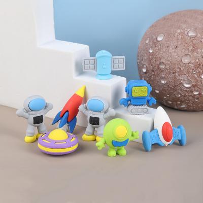 China Promotional Wholesale School Student Eraser Cute Cartoon Eraser Astronaut Kid Eraser for sale