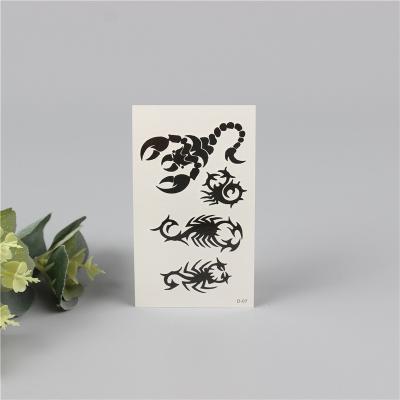 China Temporary Tattoo Sticker Skull Printing Body Hand Sticker Printer Custom Temporary Tattoo Stickers for sale