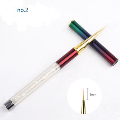 China Hot Selling NAIL Brush Nail Size Quality Liner Extra Fine Brush For Nail 100 Nail Brush for sale