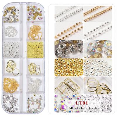 China Suitable for all type of skin metal ocean mermaid gold nail decoration luxury nail art charm nail decoration accessories for sale