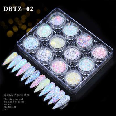 China Popular shiny nail decoration 2021 factory price 3D colors diy glitter for nail decorations for sale