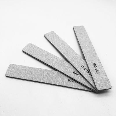 China Double Sandpaper Logo Professional Custom Nail Files Hand Folder Nail Peel and Stick Nail Files for sale