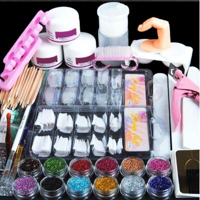 China Professional Acrylic Nail Art Set Special Nail Kit Set Professional Powder Gel Model Powder Nail Set Powder for sale