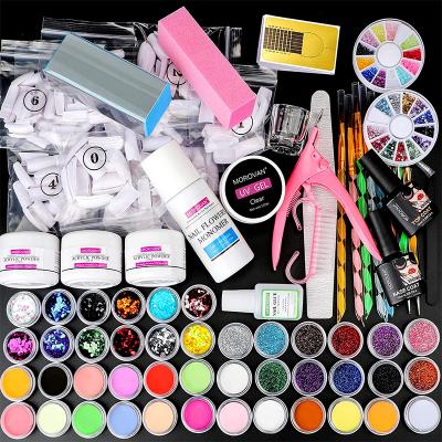 China Acrylic Nail Kit Acrylic Powder Glitter Nail Art Kit Decoration Tools Manicure Acrylic Powder Set for sale