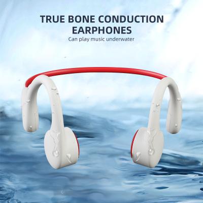 China Amazon IPX8 Waterproof Osteoconductivity Earphone Underwater Bone Conduction Swimming Wireless Headset for sale