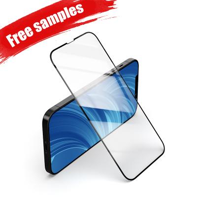 China Mobile phone factory price 3D 9H ab glue tempered glass mobile phone screen protector film for iPhone 13 for sale