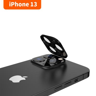 China Hot Premium Amazon 9H Cellphone Camera Lense 4 in 1 Camera Lens Glass Protector for Iphone 11 pro 13 series for sale