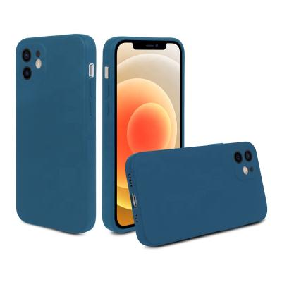 China High Quality Luxury 3D Full Cover Anti-fall For iPhone 12 Pro Max Smooth Touch Shockproof Microfiber Cloth Silicone Cell Phone Case for sale