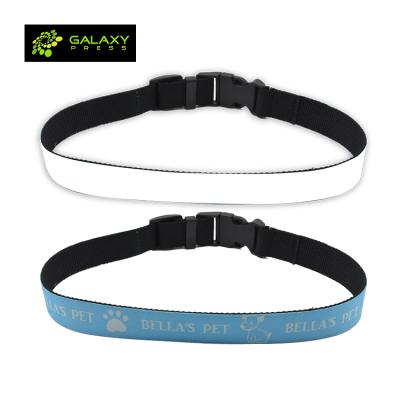 China Sustainable Newcomer Customized Retractable Sublimation Blank Adjustable Dog Collar for sale