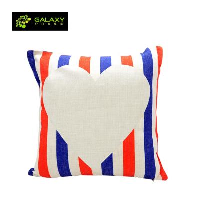 China Sustainable Sublimation Textile Pillow Cover Square Shape With Beige And Blank Linen Pillow Case for sale