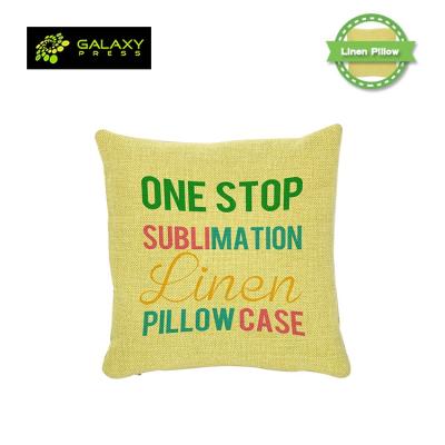 China Anti Static Sublimation Blanks Colorful Canvas Pillow Case For Heat Transfer Printing for sale