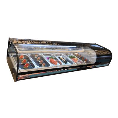 China Single-Temperature Cake Display Cabinet Refrigerate Fresh Cold Food 7pan Sushi Showcase for sale