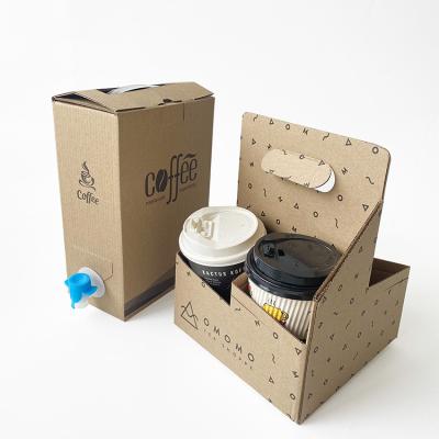 China China Supplier Manufacture Disposable Coffee Box Dispenser 2.5L Eco-friendly Cheap Disposable Paper Coffee To Go Beverage Bag In Box for sale