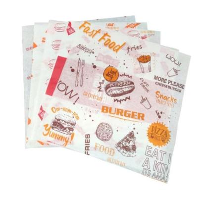 China Wholesale Recycled Materials China Custom Printed Cute Bread French Fries Wrapping Paper for sale