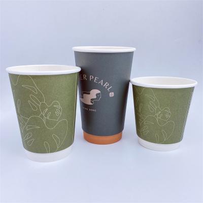 China Plastic Disposable Biodegradable Paper Cup Disposable Coffee Cup for sale