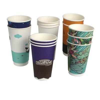 China Customized Disposable Logo Takeaway Single Wall Paper Disposable Biodegradable Coffee Mugs / Milky Tea Cups With Or Without Lip for sale