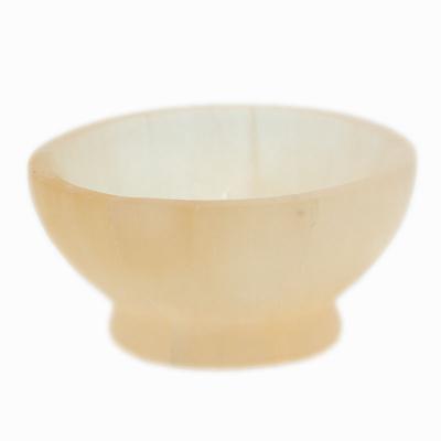 China Europe Natural Stone Wholesale Folk Crafts Polished White Selenite Bowl For Christmas Decoration Supplies for sale