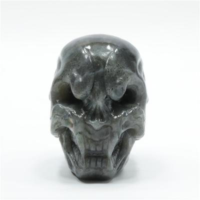 China New China Black Obsidian Carving Good Product Obsidian Skulls for sale