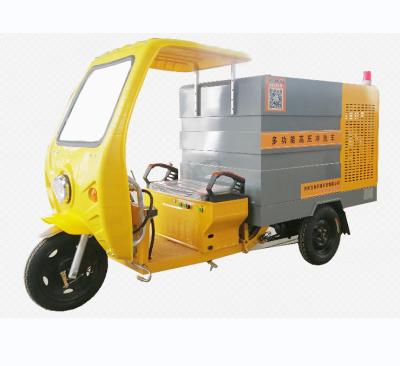 China Brand new hotels price c 2815 environmental bottom tricycle garbage truck electric rub cleaner truck for sale