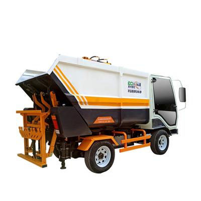 China Restaurant Factory Sale Large Capacity Electric Chargable Garbage Truck For Property Cleaning for sale