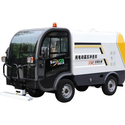 China Park power-saving, energy-saving and environmentally friendly multi-function water road washing four-wheeled high-pressure vehicle for sale