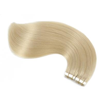 China Brazilian Soft Shiny Weave Style Sale Tape Hair Wholesale Price Silky No Tangle Wave Double In Tape Hair for sale