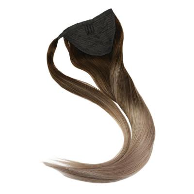 China Salon Quality Silky Straight Quality Stock Wave Fast Delivery Deep Ends Virgin Remy Russian Ponytail Clip In Hair Extensions For Beauty Show for sale