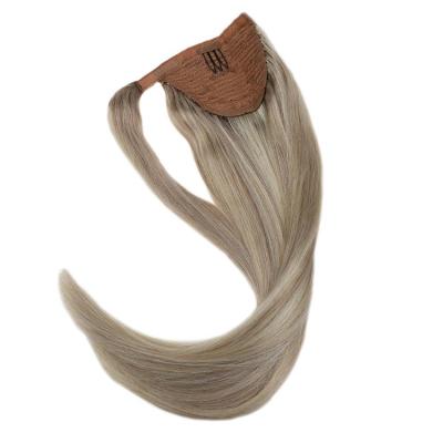 China Silky Straight Wave 24 Hour Shipping Full Cuticle Aligned Virgin Remy Russian Ponytail Clip In Hair Extensions For Birthday Party for sale