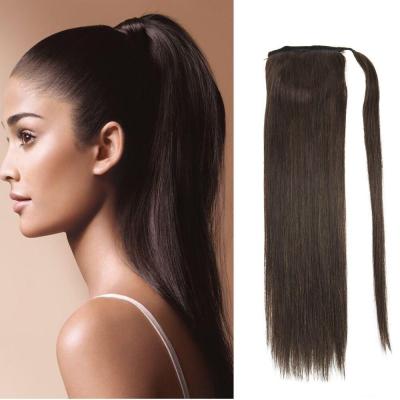 China Wholesale high quality human straight virgin remy ponytail hair ponytail hair bundles for woman for sale