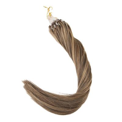 China Health Hair Weave Cuticle Aligned Style Brazilian Soft Black Wave Micro Ring Loop Hair Extension for sale